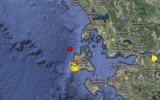Νέος ισχυρός σεισμός στην Κεφαλονιά