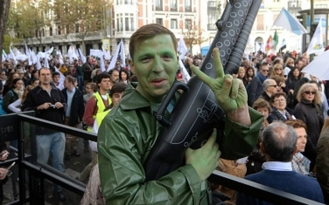 Μαζική διαδήλωση κατά της άμβλωσης στη Μαδρίτη