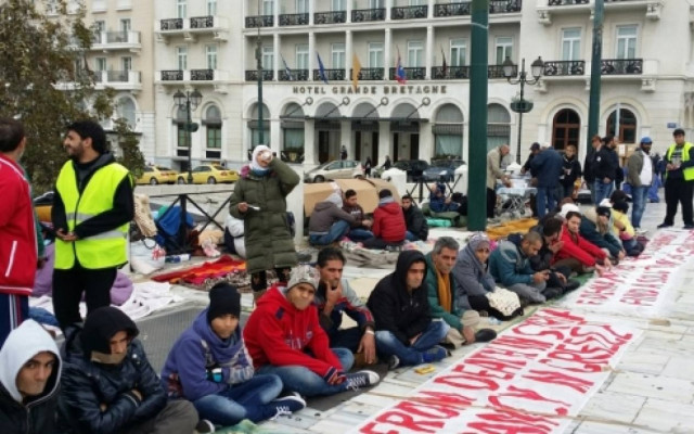 Απεργία πείνας Σύρων στο Σύνταγμα