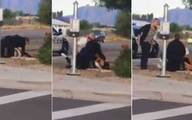 Κορίτσι εκλιπαρεί αστυνομικούς: Δεν μπορώ να αναπνεύσω!