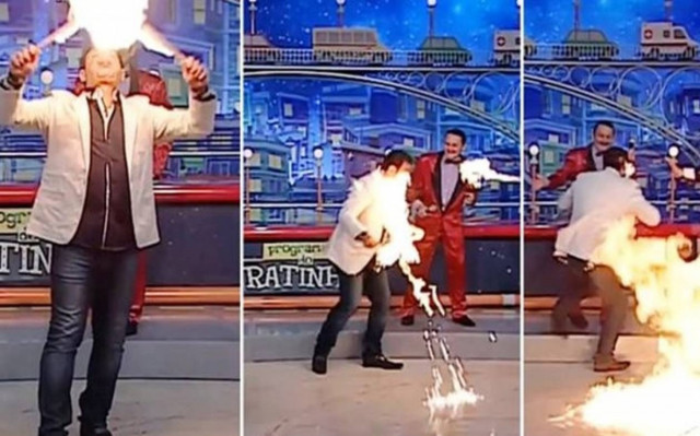 Βραζιλία: Άρπαξε φωτιά κατά τη διάρκεια παιδικής εκπομπής!