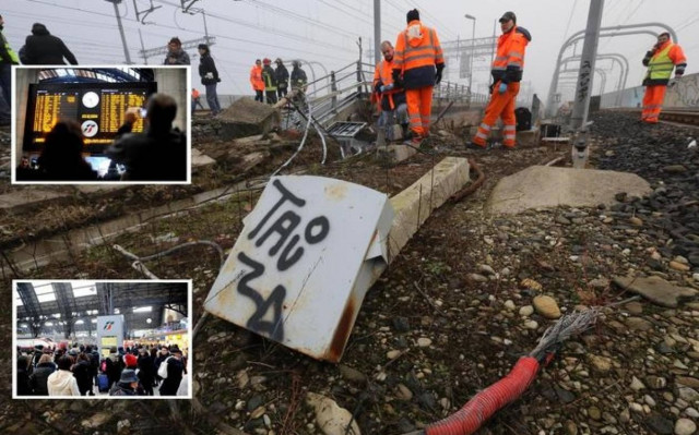 Πυρκαγιά προκαλεί έμφραγμα στα τρένα στη Μπολόνια (pics)