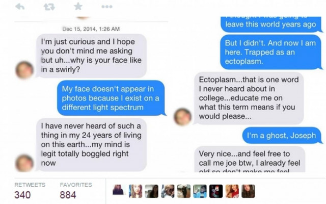 Ενα φάντασμα στο Tinder