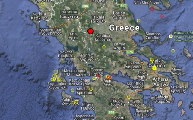 Σεισμός 4 Ρίχτερ στα Τρίκαλα