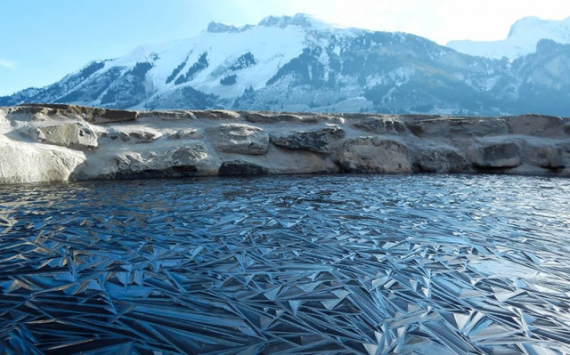 H φύση κάνει Τέχνη στον πάγο