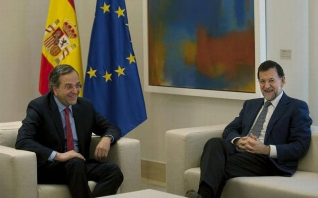 Σε εξέλιξη η συνάντηση Σαμαρά – Ραχόι