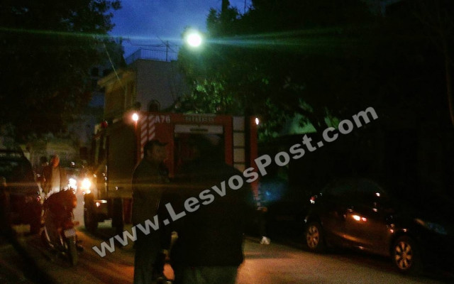 Μυτιλήνη: Πυρκαγιά σε 2 κατοικίες (Pics&Vid)