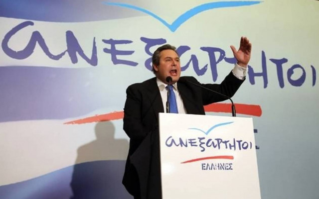 Εκλογές - Καμμένος: Πάνω από 8 μονάδες η διαφορά ΝΔ - ΣΥΡΙΖΑ (vid)