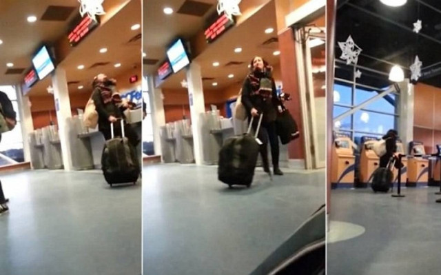 Καναδάς: Έχασε το πλοίο και την έπιασε... υστερία! (video)