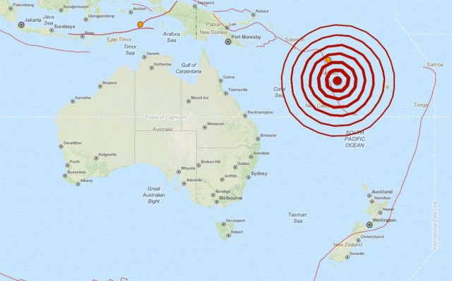 Ισχυρός σεισμός 6,9 Ρίχτερ στα ανοιχτά του Βανουάτου
