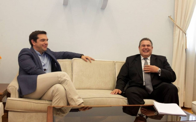 Αποτελέσματα εκλογών 2015 – Τηλεφωνική επικοινωνία Τσίπρα - Καμμένου