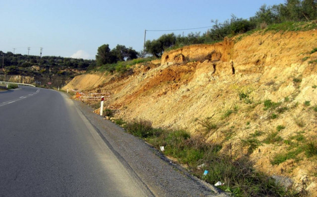 Κλειστός, λόγω καθίζησης, ο δρόμος Ποταμιά - Λιαντίνα Λακωνίας