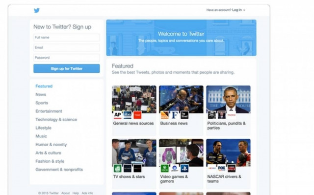 Twitter: Αυτή είναι η νέα homepage