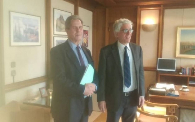 Συνάντηση Παρασκευόπουλου με τον πρόεδρο του Συνταγματικού Δικαστηρίου της Γαλλίας