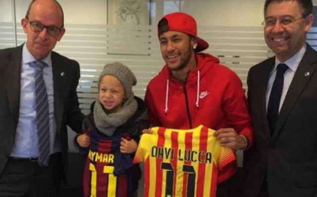 Μέλη της Μπαρτσελόνα Νεϊμάρ και …υιός (video)