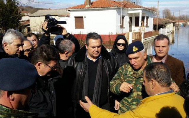 Ο Καμμένος αλληλέγγυος στους πληγέντες του Εβρου