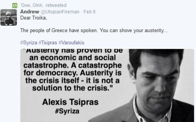 Προγραμματικές δηλώσεις Τσίπρα: Το twitter εγκρίνει!