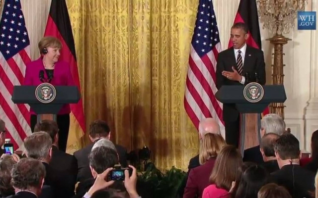 Δείτε Live τις δηλώσεις Ομπάμα - Μέρκελ