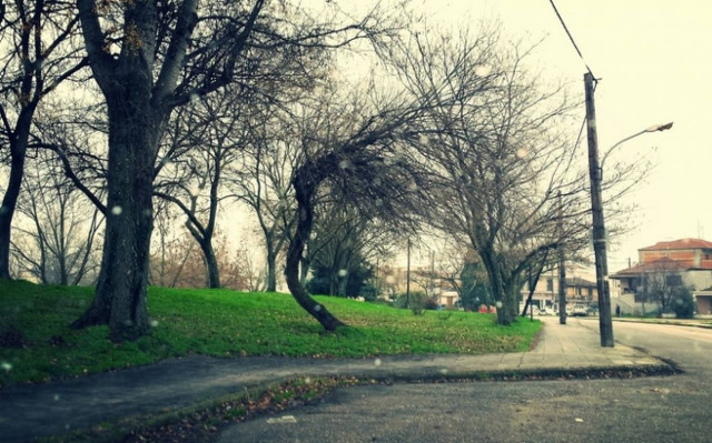 Κακοκαιρία: Έντονη χιονόπτωση στα Τρίκαλα