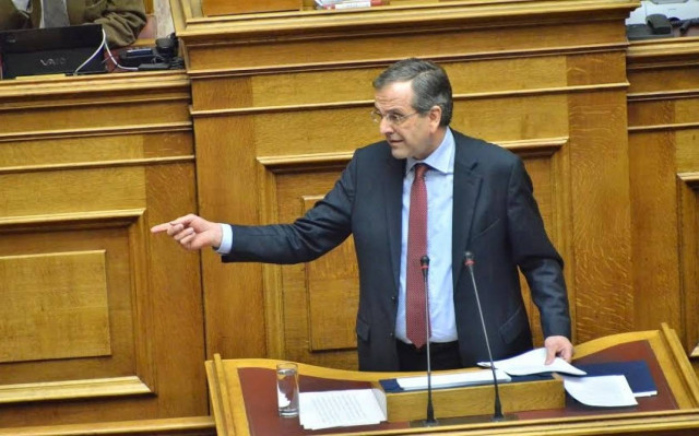 Επίθεση Σαμαρά κατά Τσίπρα με... Αυτιά και Θεοδωράκη! (video)