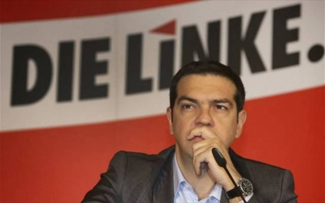 Γιγαντοαφίσα του Α.Τσίπρα στο Βερολίνο