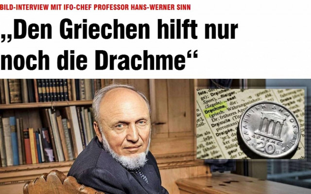 Χανς-Βέρνερ Ζιν: Το καλύτερο για τους Έλληνες θα ήταν η δραχμή