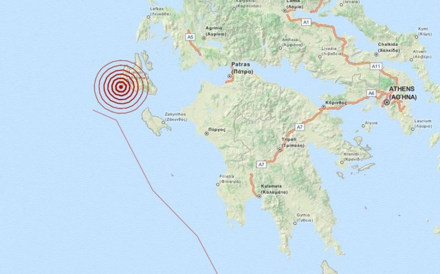 Σεισμός 3,5 Ρίχτερ στην Κεφαλονιά