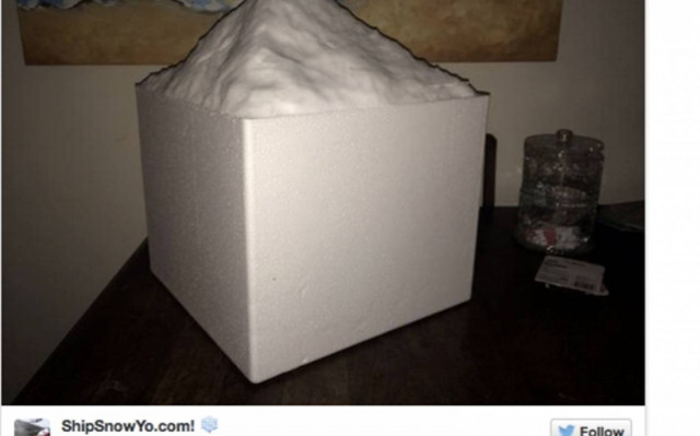 Πουλάει χιόνι με το κιλό και... θησαυρίζει