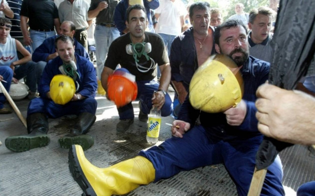 Κινητοποιήσεις των μεταλλωρύχων της Χαλκιδικής