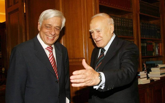 Γεύμα Παπούλια – Παυλόπουλου με παρόντες Τσίπρα και Σαμαρά