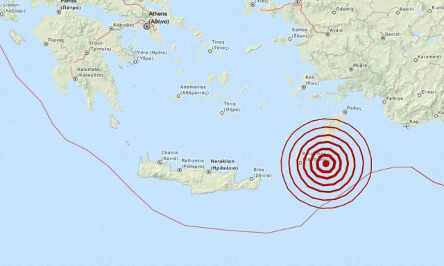 Νέος σεισμός 4,2 Ρίχτερ ανατολικά της Καρπάθου