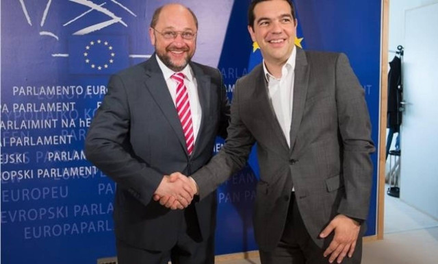 Δηλώσεις Τσίπρα - Σουλτς (13/3)