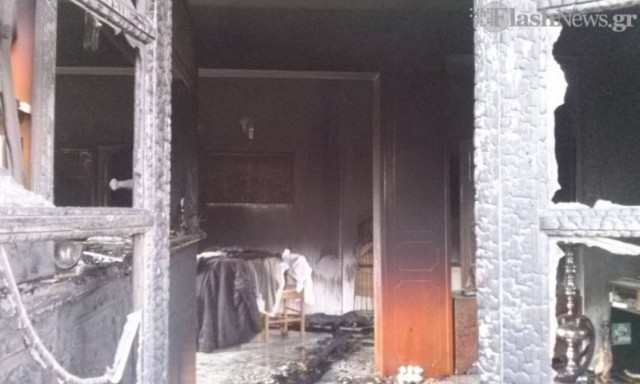 Στις φλόγες τυλίχθηκε διαμέρισμα στα Χανιά (video)