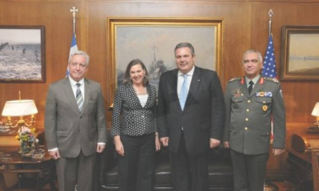 Άμυνα και Ενέργεια στο επίκεντρο της συνάντησης Καμμένου - Νούλαντ