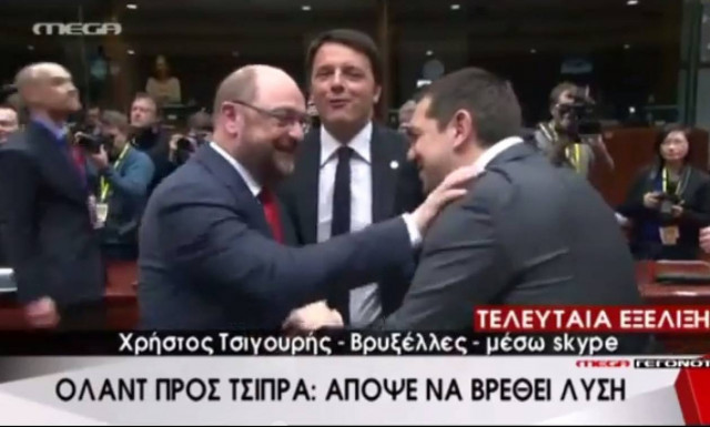 Ο Σουλτς «χτύπησε» τον Τσίπρα στη Σύνοδο Κορυφής (vid)