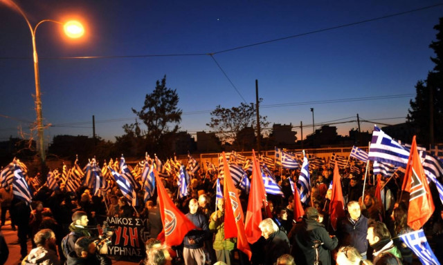 Ένταση σε συγκέντρωση της Χρυσής Αυγής