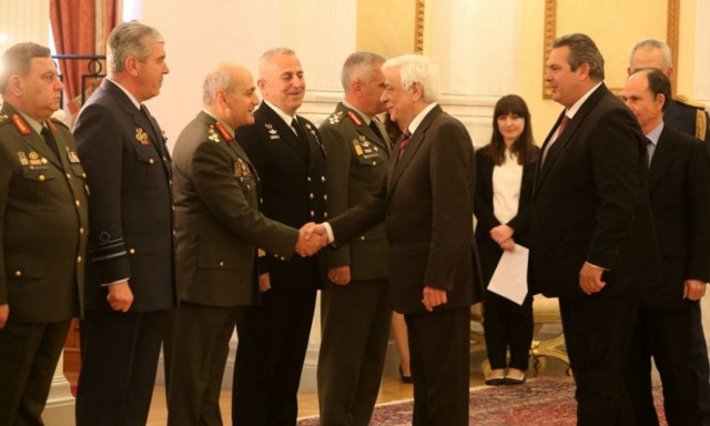 Την ηγεσία των Ενόπλων Δυνάμεων δέχτηκε ο Πρ.Παυλόπουλος