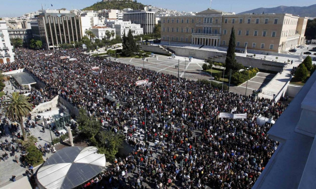 Κινητοποίηση κατά της δόσης του ΔΝΤ τη Μ. Πέμπτη