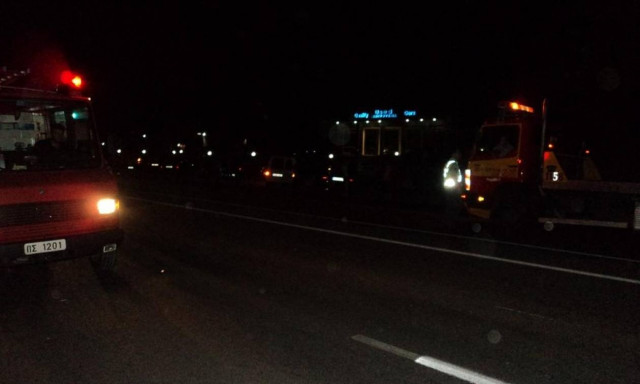 Τροχαίο ατύχημα στην Εθνική Οδό, στο ύψoς του Καπανδριτίου