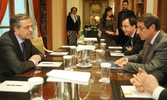 Σαμαράς σε Αναστασιάδη: Συντονισμός για να λυθεί το Κυπριακό πρόβλημα