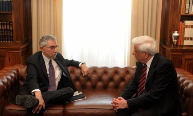 Παυλόπουλος σε Κρούγκμαν: Σημαντική για την Ελλάδα η βοήθειά σας