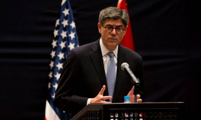 US treasury secretary urges Greece to reach dept deal