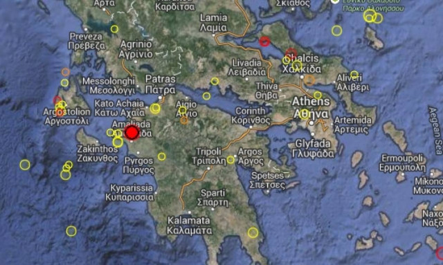 Ισχυρός σεισμός στην Ηλεία