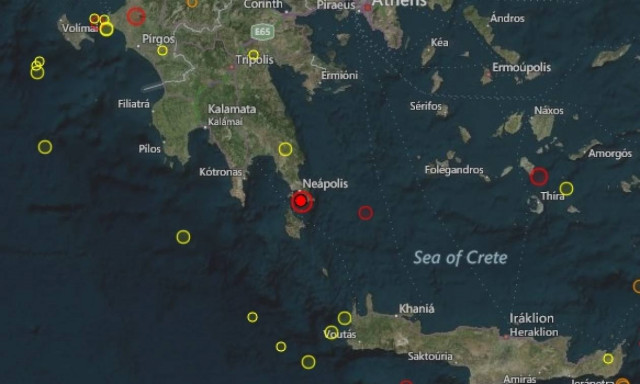 Σεισμός 4,7 Ρίχτερ στην Σπάρτη