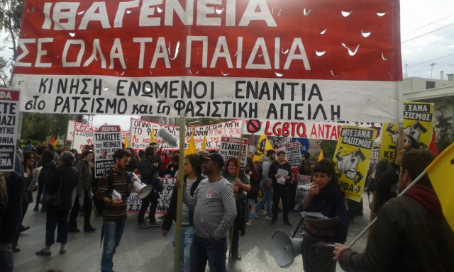 Σε εξέλιξη κινητοποιήσεις για τη δίκη της Χρυσής Αυγής (photos & videos)