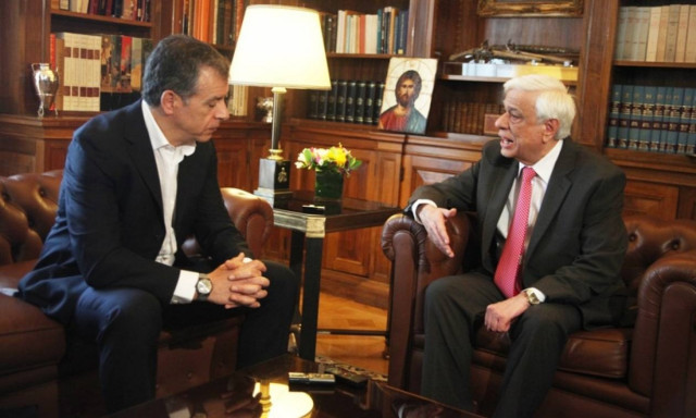 Δεκτός από τον Πρόεδρο της Δημοκρατίας ο Σταύρος Θεοδωράκης