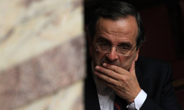 Απομονωμένος ο Σαμαράς στο μνημόσυνο του Κων/νου Καραμανλή