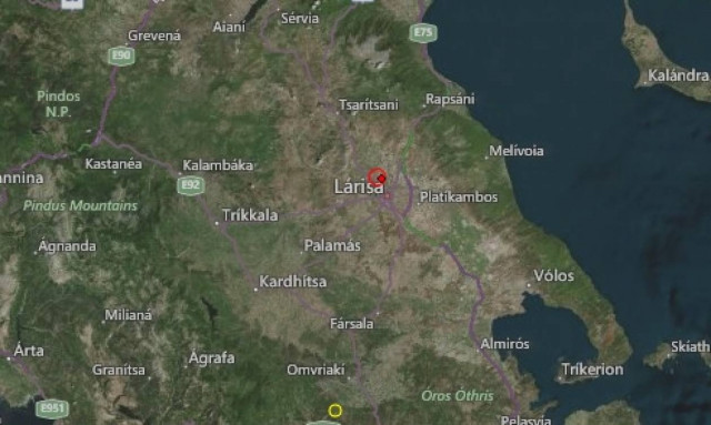 Ασθενής σεισμική δόνηση στη Λάρισα