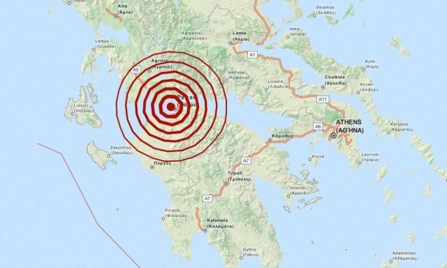 Σεισμός 4,1 Ρίχτερ κοντά στην Πάτρα