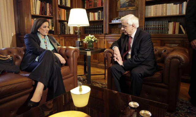 Δεκτή από τον Παυλόπουλο έγινε η Μπακογιάννη - Τι συζήτησαν